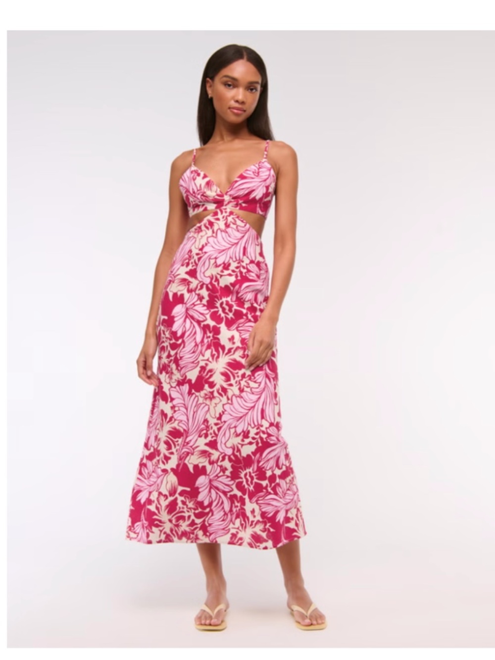 Abercrombie Julia Slip Cutout Maxi Dress